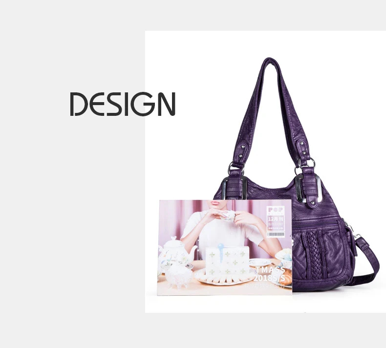 Moda de luxo das mulheres lavadas bolsas