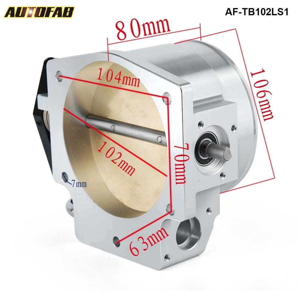 Для GM 3 LS1 LS2 LS3 LS6 LS7 LSX CNC алюминий 102 мм корпус дроссельной заслонки 4 стандарта|102mm