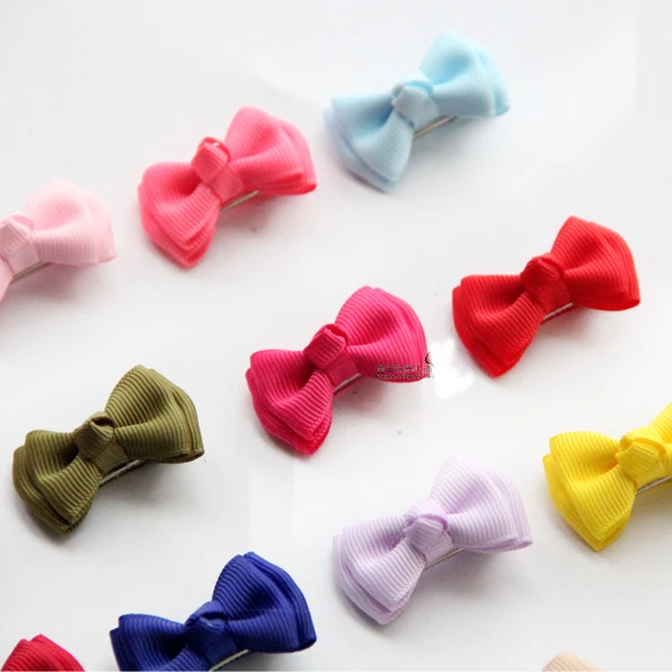 

Set of 36 color 1.5" cut mini bow, small hairpin