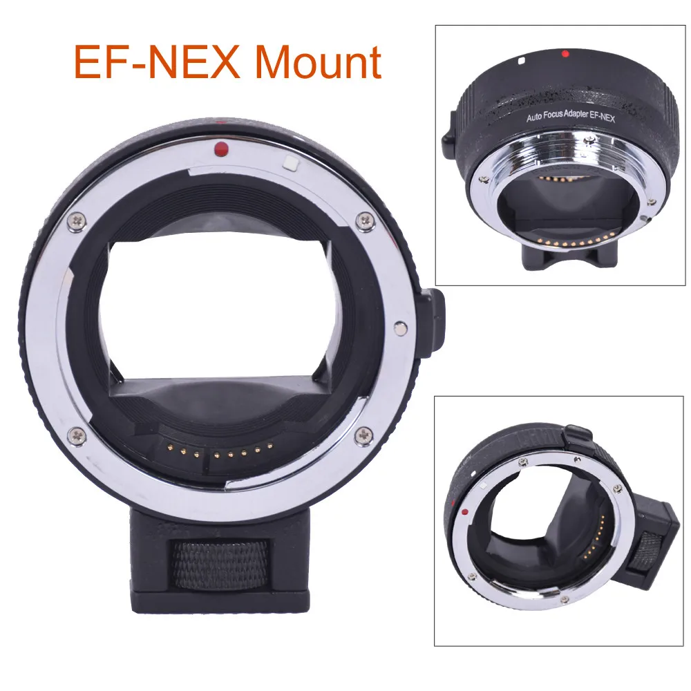 Черный Автофокус EF-NEX EF-EMOUNT FX адаптер для крепления объектива C's/EF EF-S объектив для S байонетное крепление типа Е A7R A7S