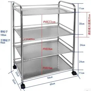 

High-end three-storey 304 stainless steel bowl rack Lek racks Kitchen plate racks to put the dishes out of the drain