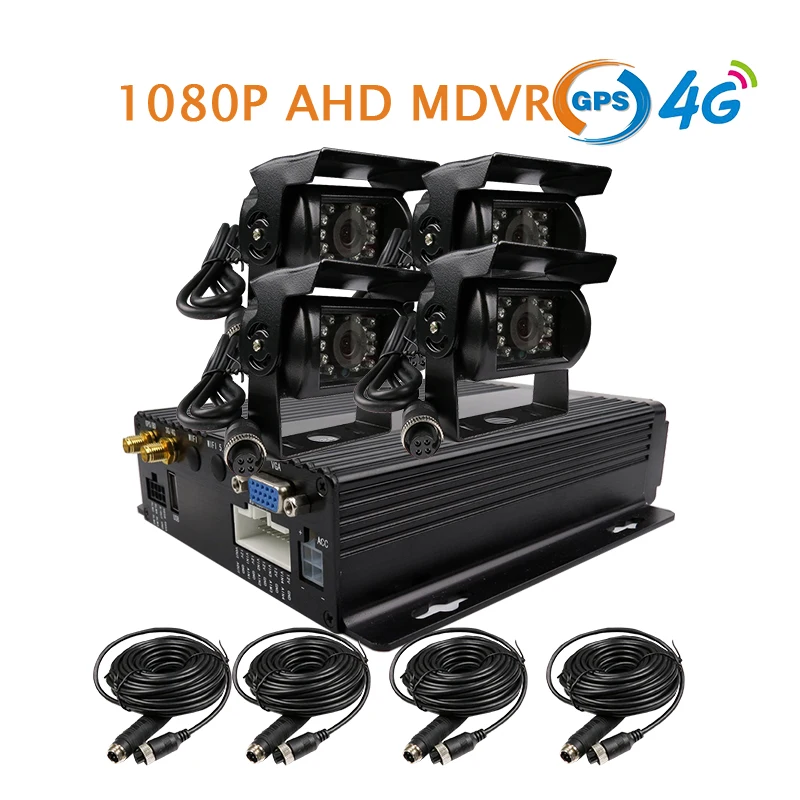 Free Shipping NEW 4CH GPS 4G 1080P AHD 256GB SD Mobile font b Car b font