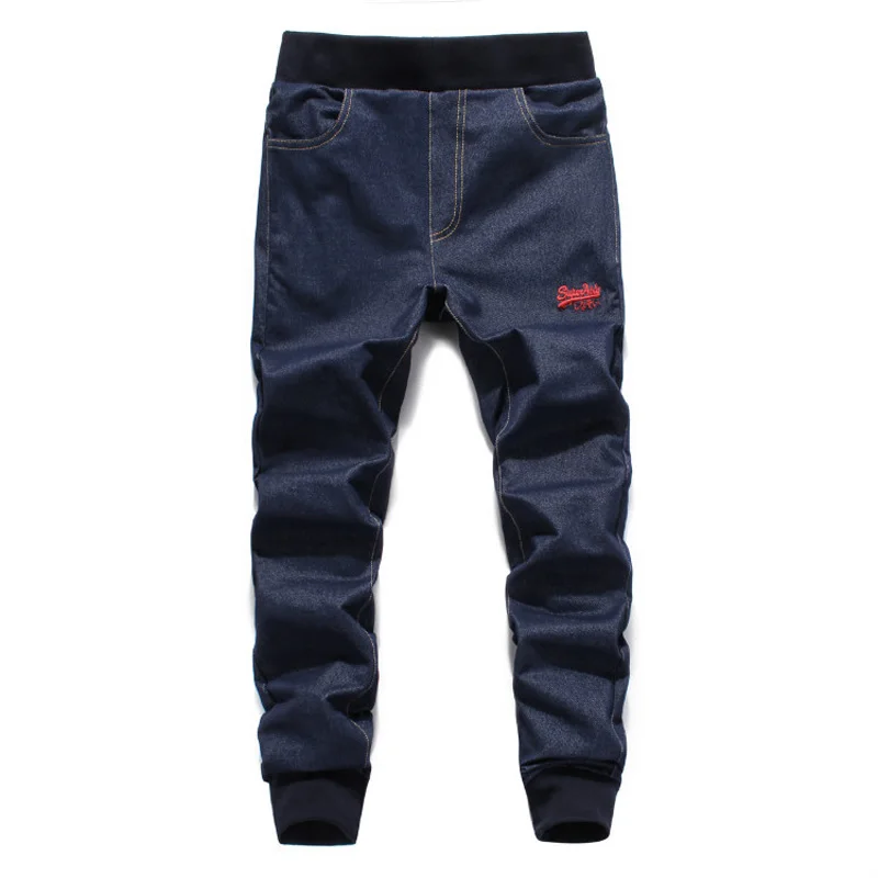 European American Street Fashion Men Jeans Dark Blue Color Slim Leg Open Stretch Pants High Quality Jogger Jeans Men Youth Wear European American Street Fashion Men Jeans Dark Blue Color Slim Leg Open Stretch Pants High Quality Jogger Jeans Men Youth Wear