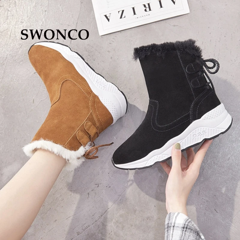 MORAZORA/ г., Новое поступление, зимние ботинки женская обувь высокого качества на плоской платформе со шнуровкой теплые женские ботильоны на толстом меху