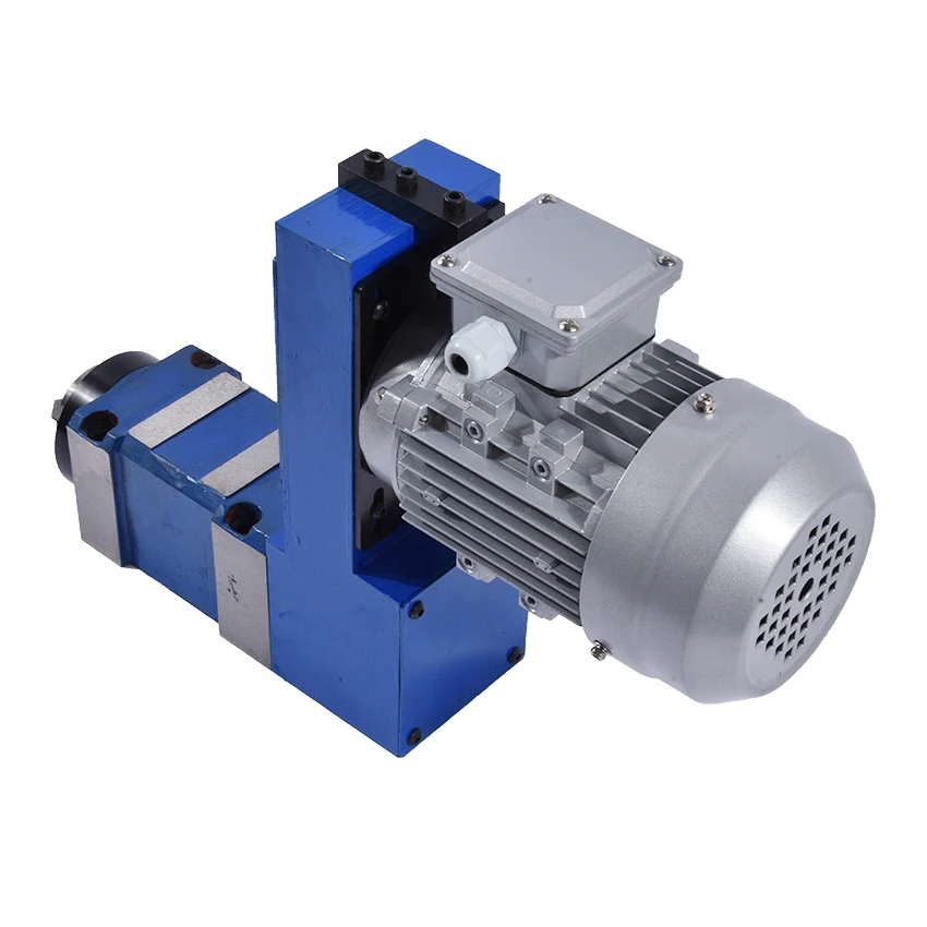 

New Boring and milling spindle head combination 02 high speed with 0.75 motor wire cutting bracket 380V 750W MT3 / BT30 / ER25