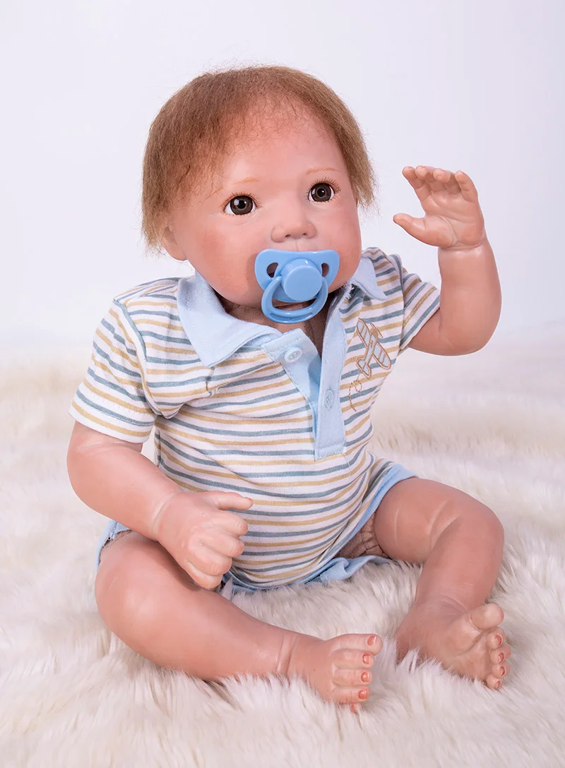 50 см силиконовые куклы Reborn babies bebe realista boneca реалистичные мягкие для тела Baby 20&quot |