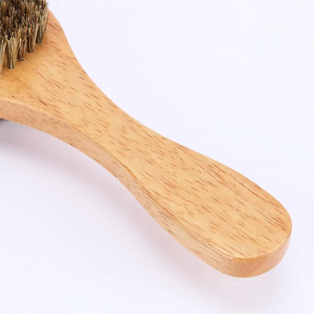 Расческа для волос с деревянной ручкой Мужская щетка для бороды Двухсторонняя щетка для волос для лица Мужская кисть для бритья