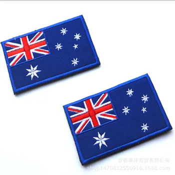 

Wholesale Military Morale Patch Embroidery Flag Patch Austria Badge Patch Applique Handmade for Cloth Bags Shirts DIY Accessory