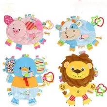 Горячие моллюска ребенка плюшевые Комфорт Кукла Label Placarders Полотенца погремушки Bb устройство игрушки многофункциональные детские Полотенца