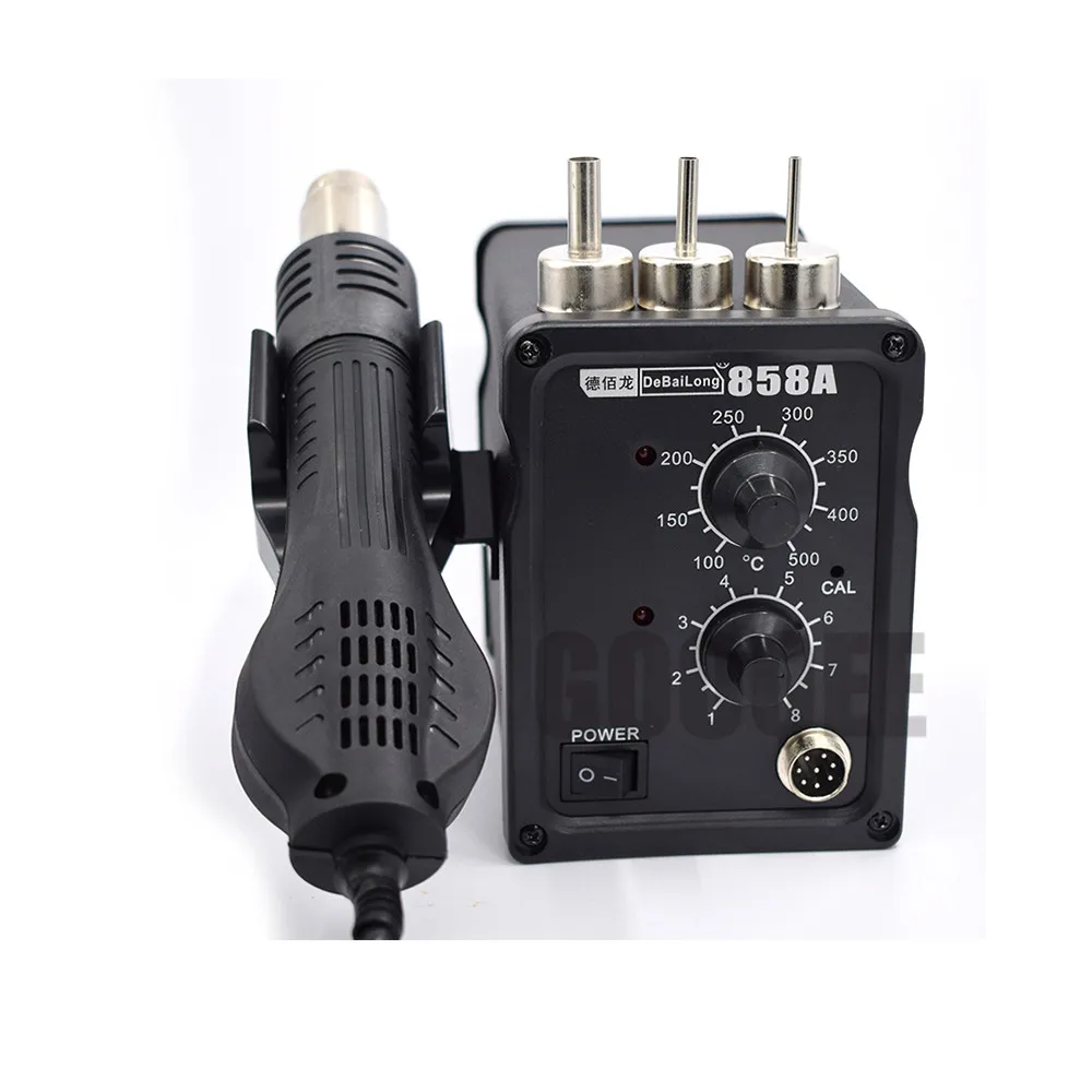 

EU/US Hot Air Gun 858D 700W SMD BGA Rework Soldering Station Industrial Hair Dryer Heat Gun Desoldering Welding Tool
