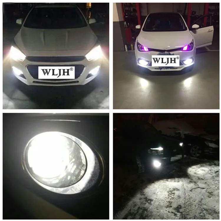 Luz do Carro Wljh Lâmpada Led 881 H27 8x Smd Automóveis Luzes Externas Fog Luz Lâmpadas 12 V-24 v 2x40 w 1000lm 7 Luzes Externas Fog Lâmpada Luz lâmpadas 12 v-24 v