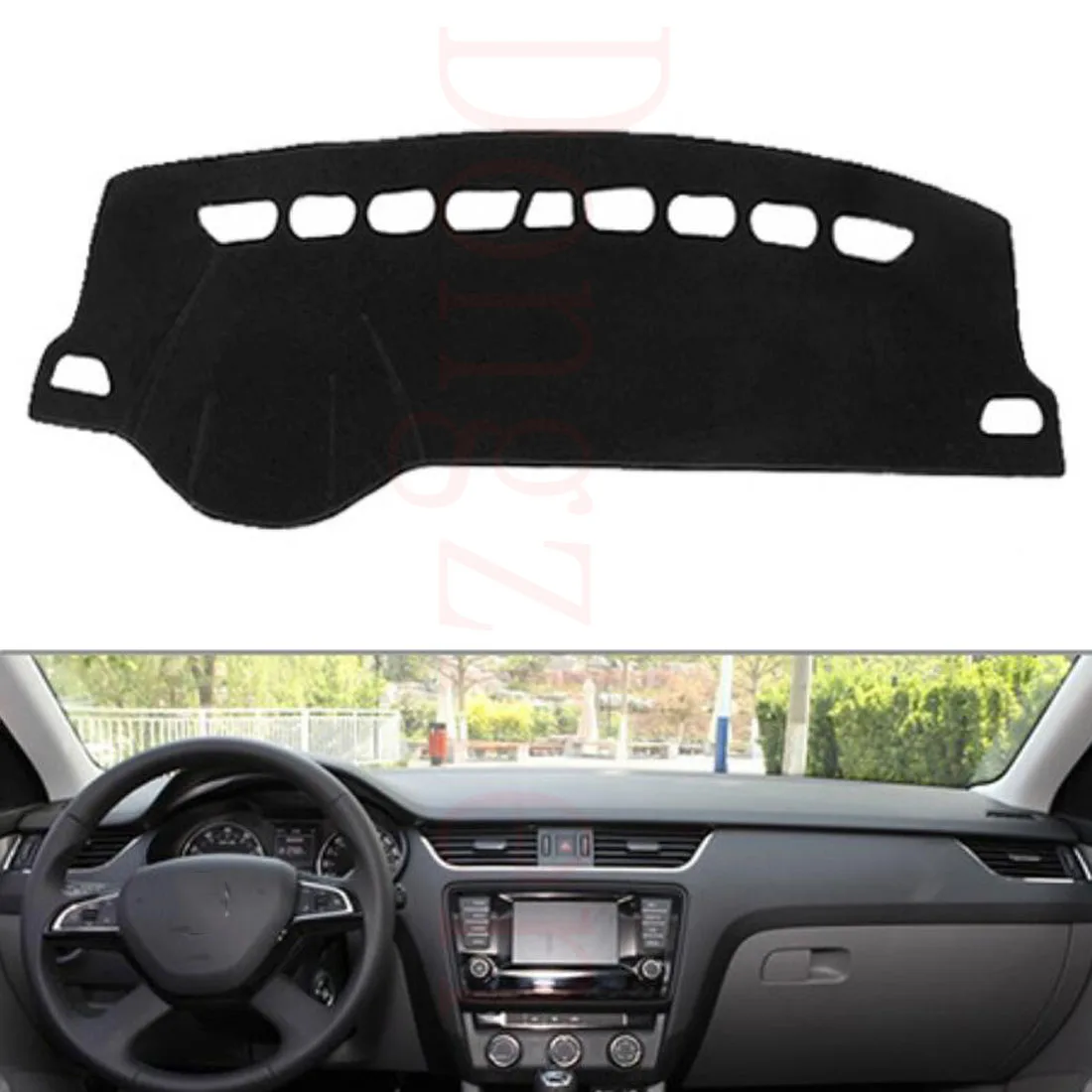 

Dongzhen Fit For Skoda Octavia 2015-2016 Car Dashboard Cover Avoid Light Pad Instrument Platform Dash Board Cover Car Styling