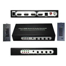 3 порта hdmi коммутатор 3x1 с аудио(SPDIF+ RCA стерео выход) экстрактор sup порт Full-HD, Full-3D, 4k x 2 k