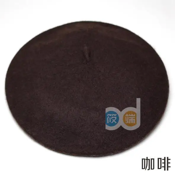 Hot Sell Cheap Fashion New Women Wool Solid Color Beret Female Bonnet Caps Winter All Matched Warm Walking Hat Cap 20 Color