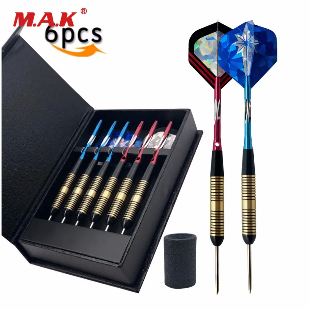 3X 25g Steel Barrel Steel Shafts Darts Tip Aluminium Skull Flights With Case