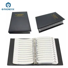 PHONEFIX резистор конденсатор индуктор пустой SMD компоненты пустая книга образцов для электронных компонентов