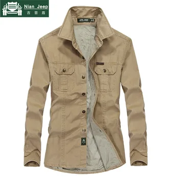 

Fashion Thick Cotton Fleece Shirt Men 2020 Autumn Winter Long Sleeve Mens Shirts Plus Size 4XL 5XL 6XL Casual Shirts hombre