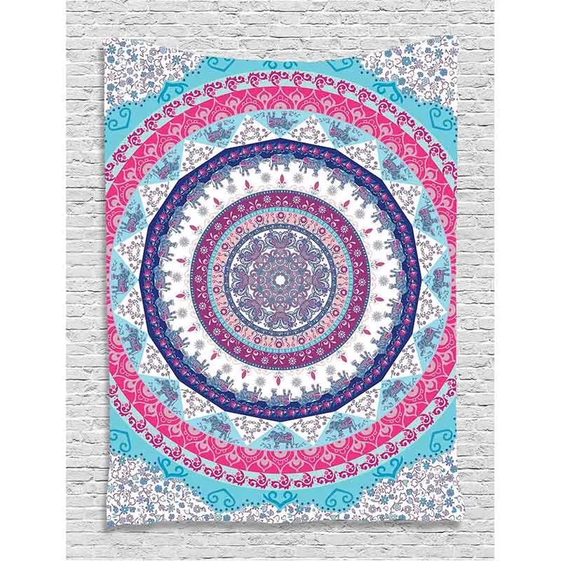 

Mandala Tapestry Hippie Bohemian Tapestries Wall Hanging Flower Psychedelic Tapestry For Drop shipping