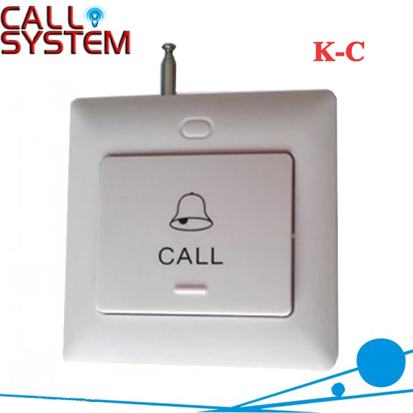 Самая продаваемая Беспроводная кнопка вызова K-C строительной площадки больницы, любой язык любой логотип приемлемый