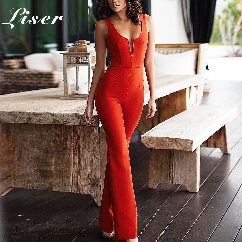 Ocstrade-Sexy-Bandage-Jumpsuit-2018-Mulheres-Rayon-Spandex-New-Arrival-Red-V-Plunge-Bodycon-Jumpsuit-Romper