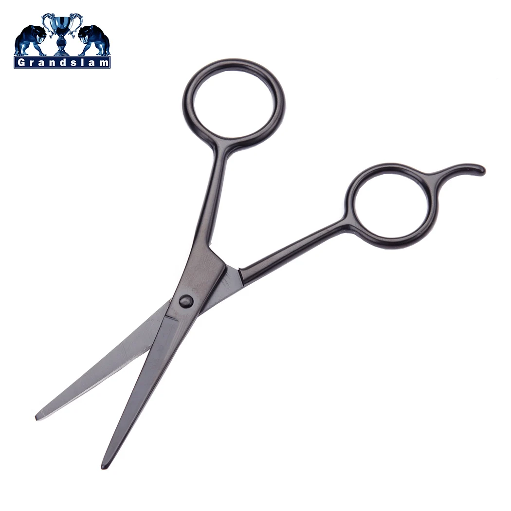 4.5 inch Pro Beard Scissors Mustache Hair Trimmer Black / Silvery