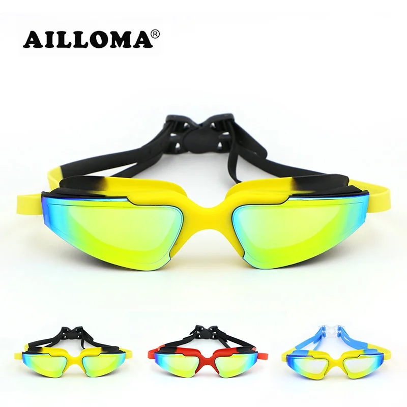 AILLOMA المهنية مطلي للماء نظارات الكبار مكافحة الضباب UV400 حماية نظارات طلاء معكوسة نظارات الوقاية للسباحة AILLOMA المهنية مطلي للماء نظارات الكبار مكافحة الضباب UV400 حماية نظارات طلاء معكوسة نظارات الوقاية للسباحة