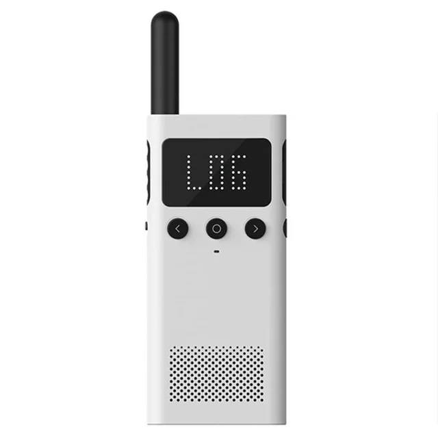 white Xiaomi Mijia Smart Walkie Talkie 1S smart Talkie с fm-радио динамиком в режиме ожидания смартфон приложение расположение поделиться - Цвет: white
