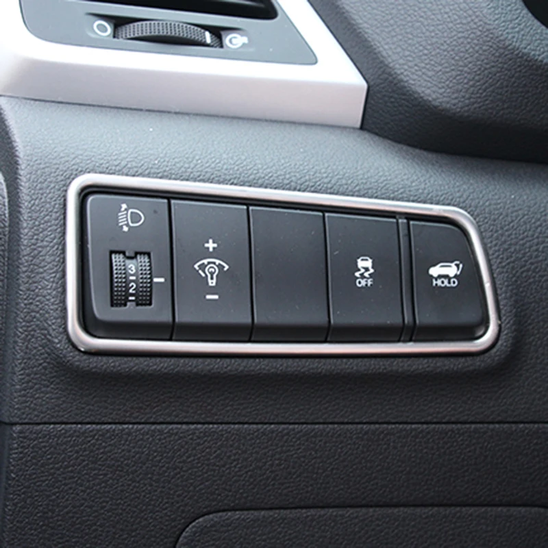 

ABS Matte LHD Interior Light Lamp Switch Button Cover Bezel Frame Molding Garnish Car Styling For Hyundai Tucson 2016 2017 2018