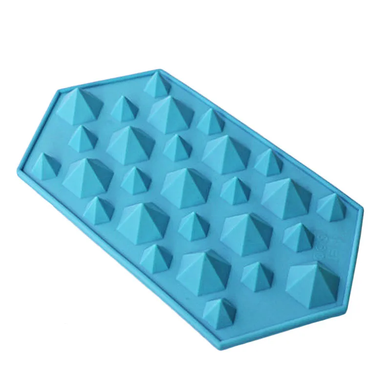 Алмазная форма лоток для льда 27 полостей Хрустальная силиконовая форма для льда конфеты W521
