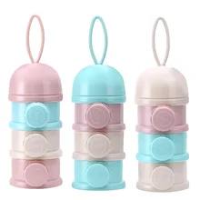 Yooap3 слой сторона открытый контейнер для детского питания коробка портативный ребенок большой емкости для банки с сухим молоком детская молочная смесь