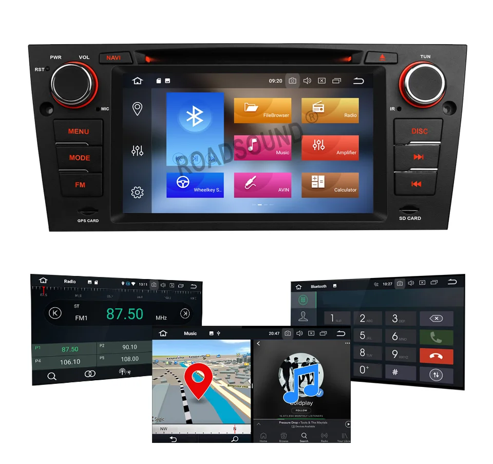 Cheap RAM 4G Android 8.0 Car DVD Player Stereo GPS for BMW E90 Sedan E91 Touring E92 Coupe E93 Convertible 2007 2008 2009 YH907002A 9