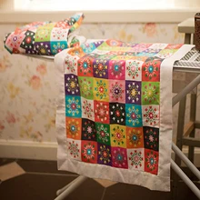 Толстая Праздничная Лоскутная льняная хлопковая ткань для лоскутного шитья DIY домашняя печатная хлопково-льняная ткань тканевое одеяло 57x145 см