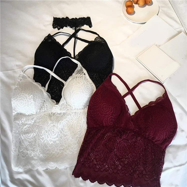 Пикантные Chocker Топ без бретелей футболки Для женщин 2019 топ с кружевом рубашки Camias Для женщин Повседневное летние топы дамы без рукавов