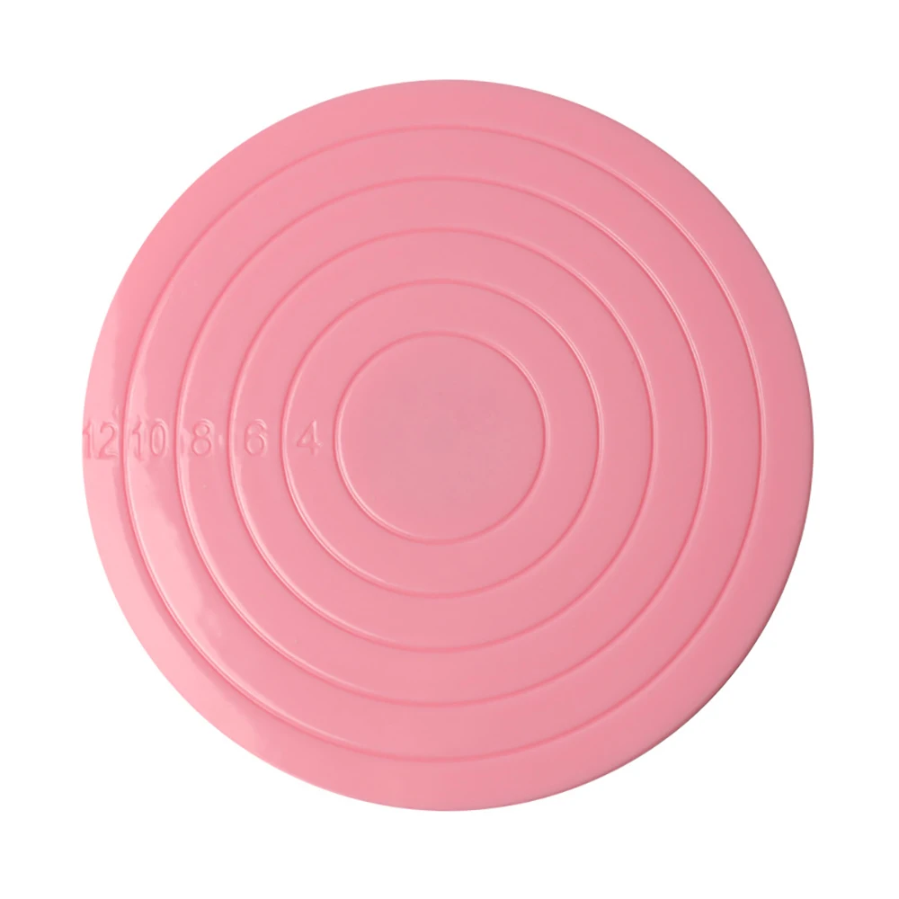 

14cm Cake Rotating Revolving Plate Decorating Turntable Display Stand Plastic