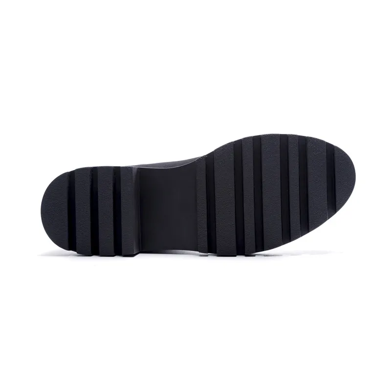Black Automne Cuir Bottines Mode Zjvi Femmes Daim Fabric Chaussures En Stretch Plate forme 2019 Tissu Noires Verni suede Dames Bottes Femme wYRg0
