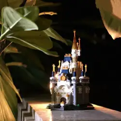 632 шт. Disneyed Принцесса замок серии кукольный домик Микки фигурки мышь строительные блоки игрушки для детей Подарки для подружки