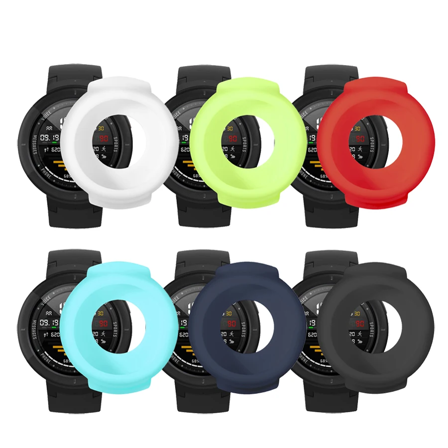 

Soft Silicone Protective Case Cover for Amazfit Verge Watch Protector Frame Shell for Xiaomi Huami Amazfit 3 Verge Accessories