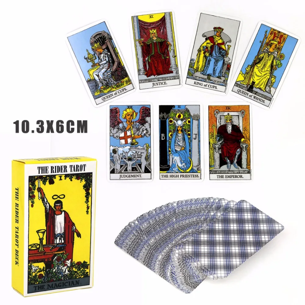 78pcs New Full English Rider Waite Tarot Deck Card Beginners Gift Board Games Entertainment Fun Playing Cards Paper