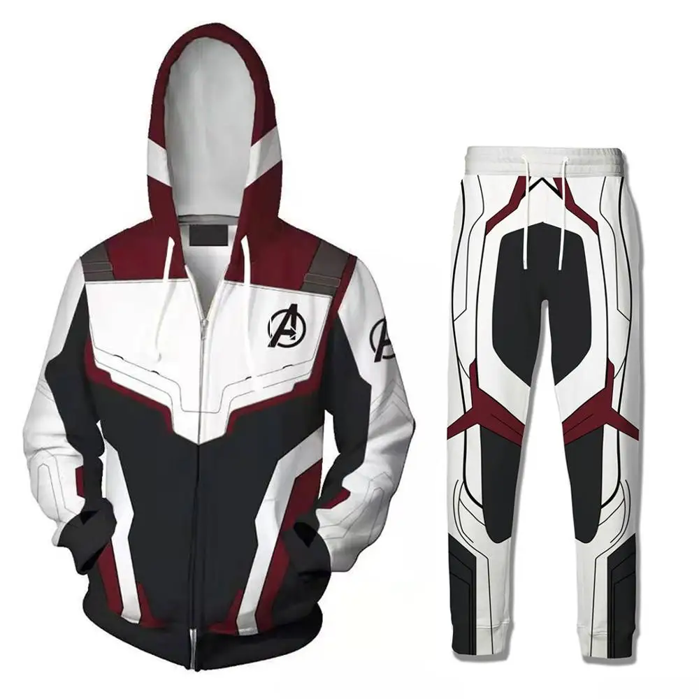 

Avengers Endgame Quantum Realm Sweatshirt Jacket Advanced Tech Hoodie Cosplay Costumes 2019 new superhero Iron Man Hoodies suit