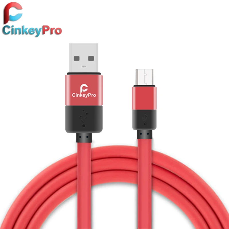CinkeyPro Micro USB Cable 1M Aluminum Mobile Phone Cables Data Charging For Samsung Galaxy XiaoMi Charger