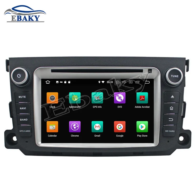 Perfect NaviTopia 7inch 4GB RAM 64GB ROM Octa Core Android 9.0 Car DVD Radio for Benz Smart 2011 2012 with GPS/WIFIs/bluetooth 12