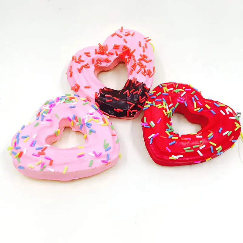 Lovely Donuts Unpack the toy Squishy Slow Rising Phone straps