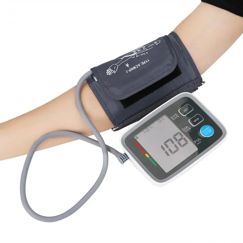 

2018 New blood pressure monitor Upper Arm meter accurate Tonometer Measuring Automatic Sphygmomanometer pulsomete