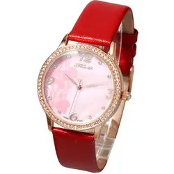 Роскошные лучший бренд часы Женская Мода часы 2019 Высокое качество Женские часы с алмазами минималистский кожаный кварцевые наручные часы