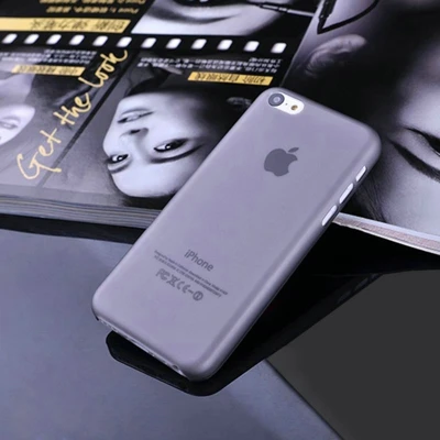 Цветной матовый чехол KALCAS для iphone 5C 5 5S 5SE 6 6S 4,7 ''6 Plus 5,5'' 7 7 Plus, пластиковый защитный чехол - Цвет: Серый