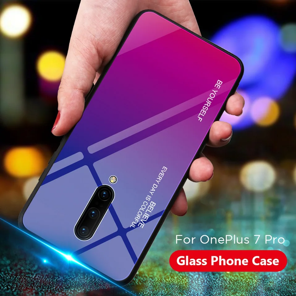 Glass Case for Oneplus 7 Pro 6t 6 Cover Original Luxury One Plus Plus7 7pro Oneplus7 Oneplus6t Phone Case for Oneplus 7 Pro 6t 6 (13)