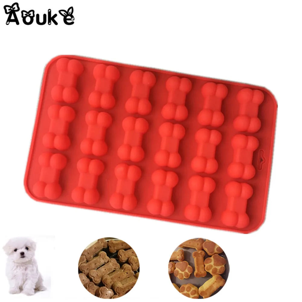 Dog Bone Shape Chocolate Silicone Mold Cookie Biscuits Molds Candy Soap