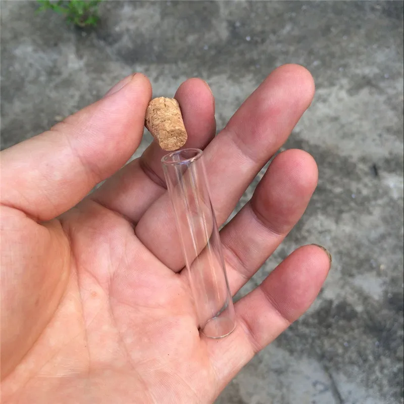 4ml 12*60mm Small Glass Vials Jars Test Tube With Cork Stopper Empty Glass Transparent Mason Jars Bottles 100pcs
