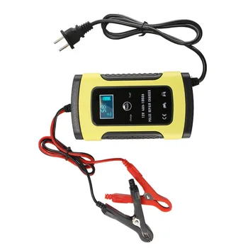 12V 6A Motorcycle Pulse Repair Charger Car Battery Charger Digital Display Lead-Acid Battery Charger With LCD Display For Auto