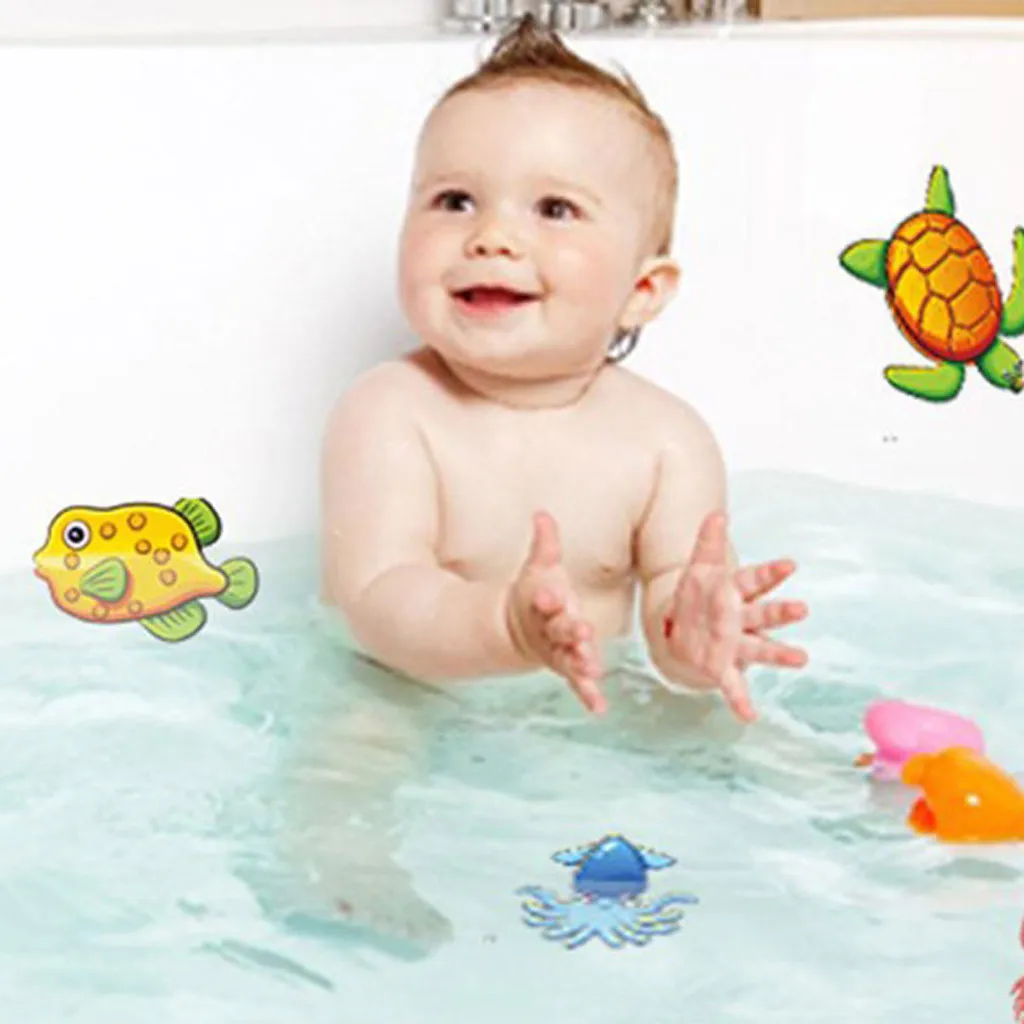

Cute Cartoon child Non Slip Decal Sticker Strips Bathtub 10 Set Shower Bath Tub Bathroom Home Kids Bathroom Accessories